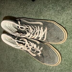 Vans Gray and Cream High-Top Sneakers